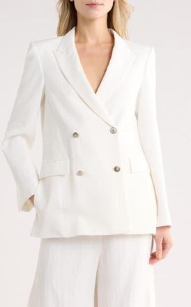 TWP My Second Husband Double Breasted Blazer in White at Nordstrom Rack, Size X-Small