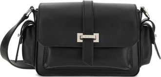 Hogan Stijlvolle Flap Tas - Dames - Schoudertassen - Zwart - ONE Size - Tassen