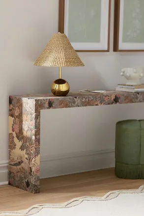 Anthropologie Hale Canvas Console Table