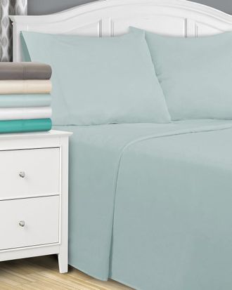 Superior Discontinued Superior Solid 1500 Thread Count Cotton Rich Deep Pocket Sheet Set