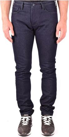 Emporio Armani Kleurrijke denim jeans - Heren - Slim Fit Jeans - Blauw - W30 - Denim - Jeans