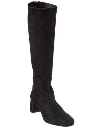 Aquazzura Saint Honore 50 Suede Knee-High Boot