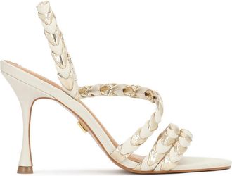 Kazar Verrukkelijke Sandalen met Hak - Dames - Sandalen met hakken - Wit - 37 EU - Leer - Schoenen