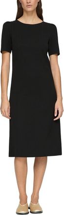 Lafayette 148 New York Bateau Neck Puff Sleeve Dress