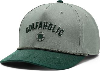 Black Clover Golfoholic Lid 4 Adjustable Hat Baseball Caps Green/Grey/Multi-color Rope, Cotton