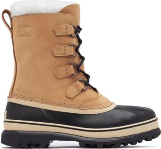 Sorel Caribou Tan Leather Rubber Boots