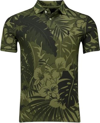 Polo Ralph Lauren Tops, Heren, Groen, XL, Groene poloshirt met korte mouwen