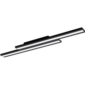 Eglo Plafoniera Contemporanea Saliteras-Z Acciaio Nero 2 Luci Led Integrato 10,2W
