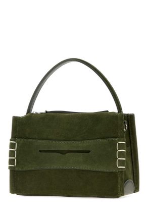 J.W.Anderson Womens Olive Green Suede Small Loafer Handbag Khaki Borse A Mano Bag