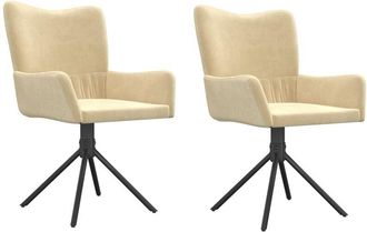 vidaXL Furniture Limited - Sillas De Comedor Giratorias 2 Uds Terciopelo