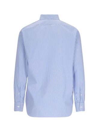 Laboratorio del Carmine Mens Shirts Blue Cotone
