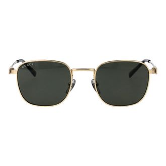 Gucci Stijlvolle herenzonnebril - Heren - Zonnebrillen - Geel - 50 MM - Accessoires