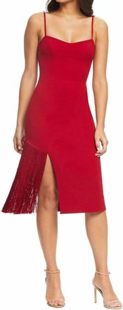 Dress The Population Rory Dress In Garnet