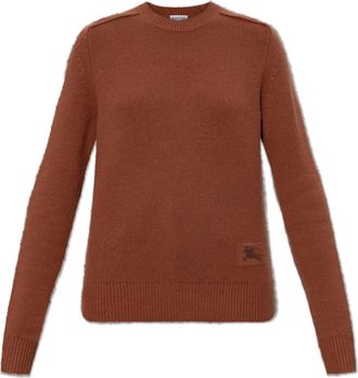 Burberry Constance Sweater - Dames - Cashmere truien - Bruin - L - Wol - Truien & Vesten