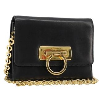 Ferragamo Pre-owned Cross Body Bags, female, Black, Size: ONE SIZE Pre-owned Shoulder Bag