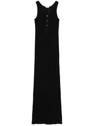 【AMI PARIS】アミパリス Sleeveless dress ベージュ AMI PARIS Satin-crepe maxi dress | NET-A-PORTER
