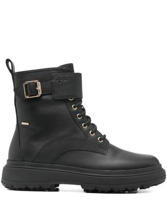 Geox Lamidie + Grip Abx buckle lace-up boots - Black