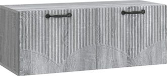 vidaXL Mueble Para Tv De Pared Gris Sonoma 78,5 X 31 X 30 Cm Vidaxl