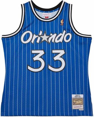 Mitchell & Ness Grant Hill NBA-shirt 2004-2005 Blauw - Heren - Fitness - Blauw - S - Fitness