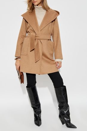 Max Mara Coat Rialto With Hood, Womens, Beige
