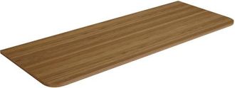 Saniclass Terra Topblad - 120x46x2cm - afgeronde hoeken - sandwood (licht eiken)