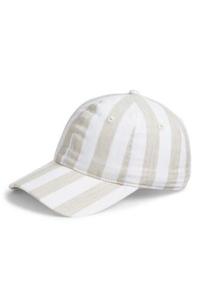 Echo Cassis Stripe Cotton Baseball Cap in Natural at Nordstrom