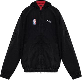 Balenciaga Hoodies & sweatvesten, Heren, Zwart, S, Katoen, NBA Collaboration Zip-up Jacket