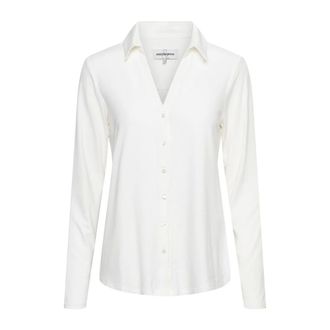 &Co Woman Overhemden, Dames, Wit, 3Xl, Jersey Blouse