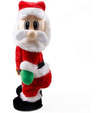 OEM 1 D&eacute;coration P&egrave;re No&euml;l &Eacute;lectrique, Chantant Et Dansant, Textile, 35 Cm, Pour Int&eacute;rieur Et F&ecirc;te