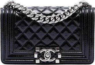 Chanel Pre-owned Boy Flap Schoudertas - Dames - Vintage Schoudertas - Zwart - ONE Size - Leer - Vintage
