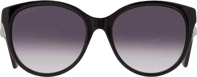 Grey Gradient Round Ladies Sunglasses GG0631S 001 56