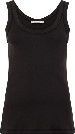 Christophe Lemaire Rib Tank Top - Dames - Tops zonder mouwen - Zwart - M - Katoen - Tops
