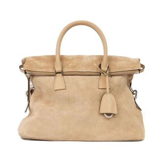 Maison Margiela 5AC Soft Medium - Dames - Handtassen - Bruin - ONE Size - Katoen - Tassen