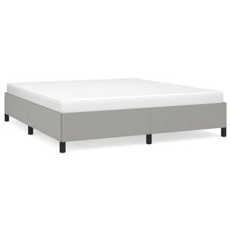 Berkfield Home Bed Frame Light Grey 180x200 cm Super King Fabric