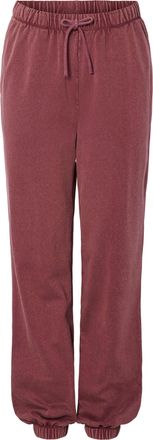Pieces Sweatpants PIECES PCCHILLI HW WASHED SWEAT PANTS NOOS BC, Damen, Gr. XL (42), N-Gr, tawny port detail:washed, Sweatware, Obermaterial: 50% Baumwolle, 
