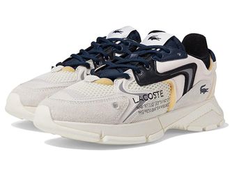 Lacoste L003 Neo Sneakers Mens Shoes Off-White/Black : 11.5 M, Leather/Synthetic/Textile