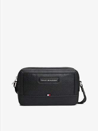 Tommy Hilfiger Pebble Grain Logo Crossbody Reporter Bag