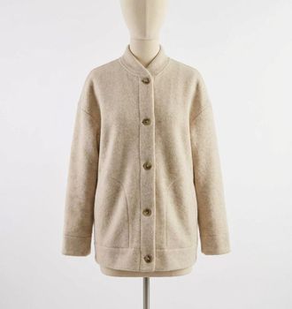 Faherty Pacific Knit Jacket In Oat Melange