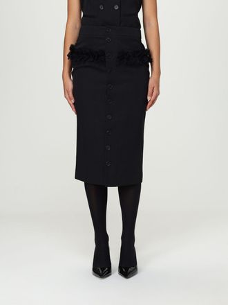 Alexander McQueen Gonna McQueen in lana vergine