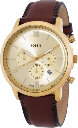 Fossil Neutra Chronograph Quartz Gold Dial Mens Watch FS6113