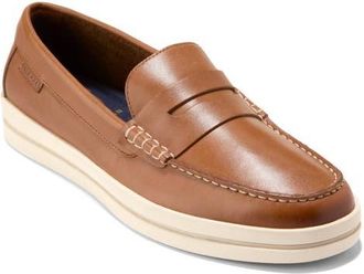 Cole Haan Pinch Weekend Penny Loafer in British Tan /Angora at Nordstrom, Size 10.5