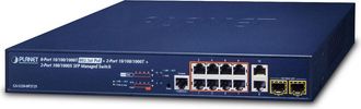 Planet Gs-5220-8p2t2s Switch Gestionado L2+ Gigabit Ethernet (10/100/1000) Energ&iacute;a Sobre Ethernet (poe) 1u Azul