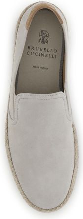 Brunello Cucinelli Mens Suede Sneakers Lamb-Siena Upper: Calf Leather Trainers Lamb/siena