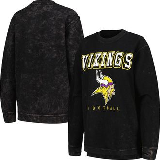 G-III 4Her by Carl Banks Womens G-III 4Her by Carl Banks Black Minnesota Vikings Comfy Cord Pullover Sweatshirt at Nordstrom, Size X-Large
