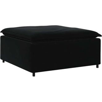 vidaXL Modulo Poggiapiedi Divano Modulare Nero 100x100x48 cm - Vidaxl