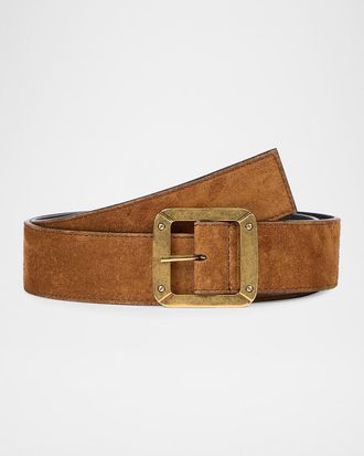 Acne Studios Men & apos;s Reversible Suede Belt