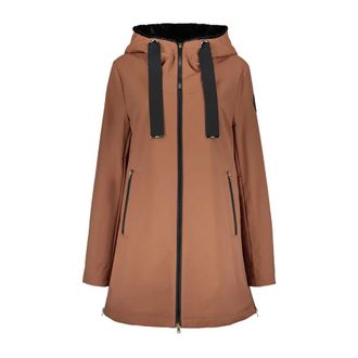 Herno Jassen, Dames, Bruin, 2Xs, Polyester, Hooded Jacket