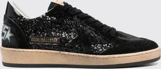 Golden Goose Sneakers Ball Star Golden Goose in camoscio e glitter