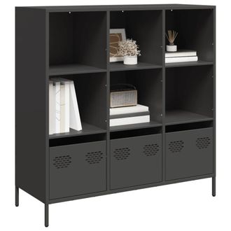 Berkfield Home Highboard&not;Black 101.5x39x103.5 cm Steel in Black