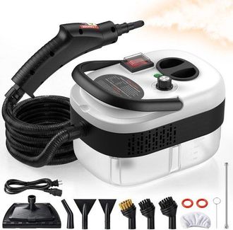 No Brand Limpiador A Vapor Port&aacute;til Para El Hogar De 2500 W, Pistola De Vapor De 6 Velocidades, Motor De Vapor Con Dep&oacute;sito De Agua De 40,6 Oz, Limpiador A Vap